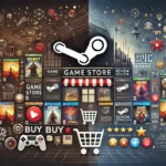 Steam and Epic Game Store - the essence of gaming reviews and digital storefronts.