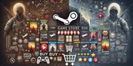 Steam and Epic Game Store - the essence of gaming reviews and digital storefronts.