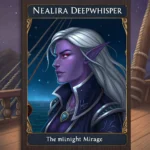 Portrait of a Night Elf Pirate Queen, Nealira Deepwhisper