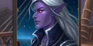 Portrait of a Night Elf Pirate Queen, Nealira Deepwhisper